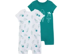 2 baby playsuits