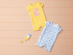 2 baby playsuits