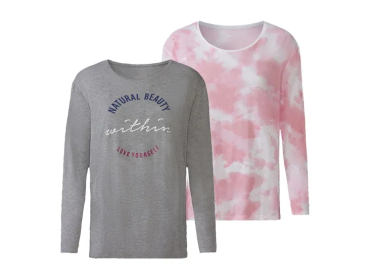 2 dames shirts met lange mouwen