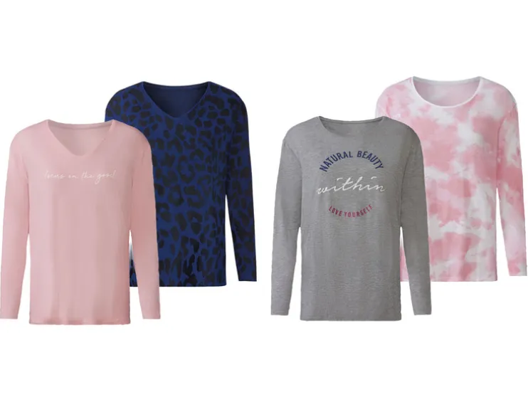 2 dames shirts met lange mouwen