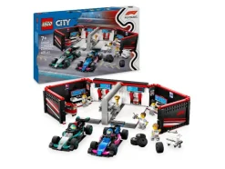 60444 F1® garage met Mercedes-AMG en Alpine auto's