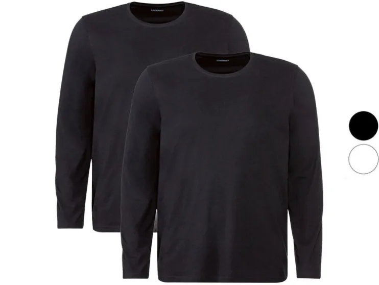 2 heren shirts met lange mouwen