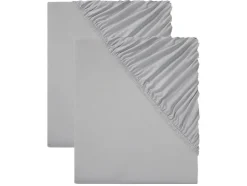 2 jersey hoeslakens 140-160 x 200 cm