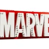 76313 MARVEL logo en minifiguren