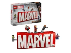 76313 MARVEL logo en minifiguren