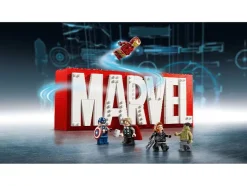 76313 MARVEL logo en minifiguren