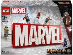 76313 MARVEL logo en minifiguren
