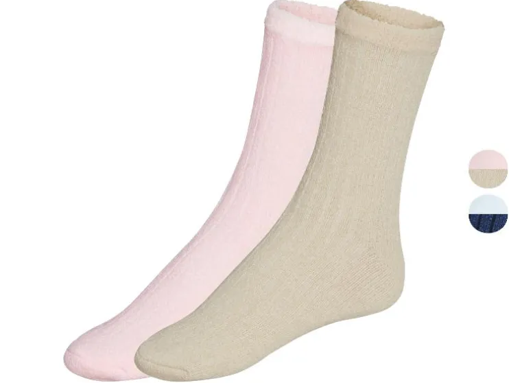 2 paar dames huissokken