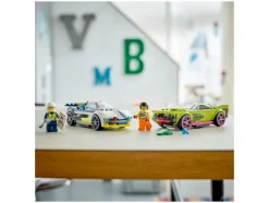 60415 Politiewagen en snelle autoachtervolging