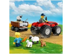 60461 Rode Boerderij Tractor met Aanhanger en Schapen