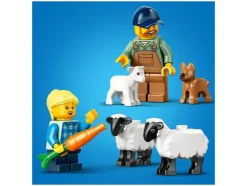 60461 Rode Boerderij Tractor met Aanhanger en Schapen