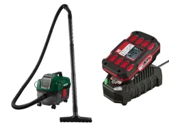 Accu nat en droog stofzuiger 20 V met accu en lader