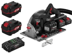 Accu-cirkelzaag 40 V met accu's en lader