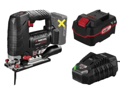 Accu-decoupeerzaag 20 V met 4 Ah accu en 4,5 A lader