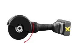 Accu-haakse slijper 20 V met accu en lader