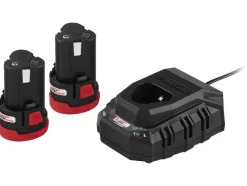 Accu-schroefboormachine en -slagschroevendraaier 12 V met accu's en lader