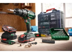 Accu-schroefboormachine set 20 V met 2 Ah accu en 2,4 A lader