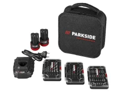 Accu-schroefboormachine starterset 12 V met 2 Ah accu's en 2,4 A lader