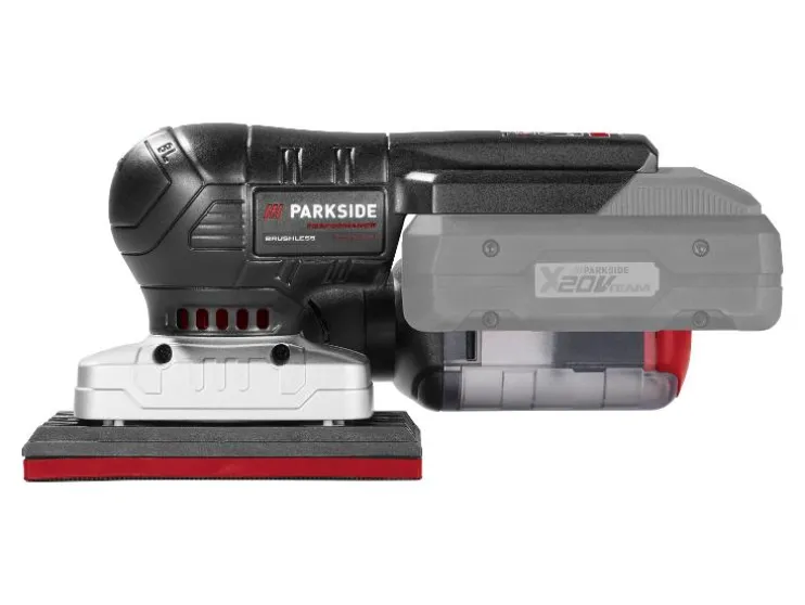Accu-vlakschuurmachine of -excentrische schuurmachine 20 V zonder accu en lader
