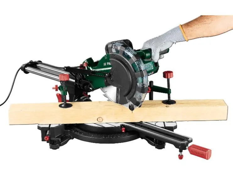 Afkortzaag met verstekfunctie 2000 W - zaagblad 210 mm