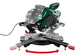 Afkortzaag met verstekfunctie 2000 W - zaagblad 210 mm