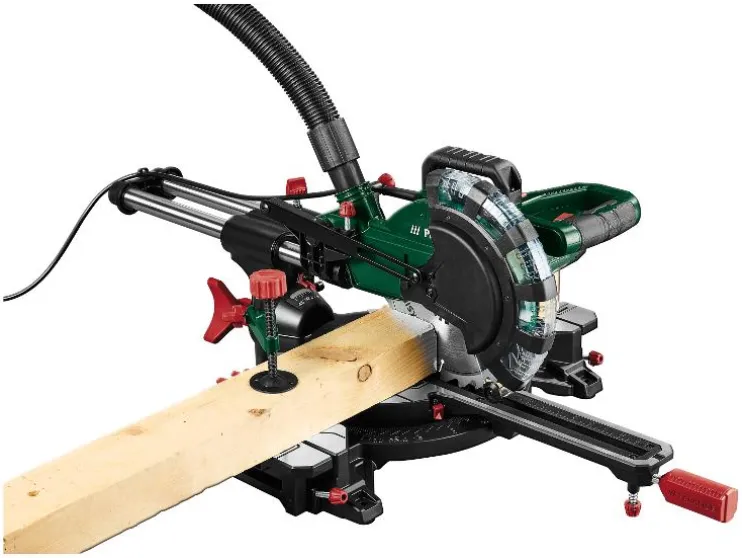 Afkortzaag met verstekfunctie 2000 W - zaagblad 210 mm