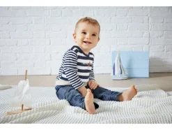 Baby romper, 2 stuks, met kruisknopen