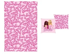 Barbie Deken met kussen 100 x 150 cm