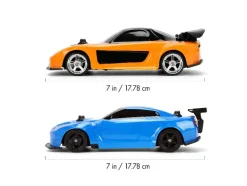 Bestuurbare auto's Fast & Furious Drift Twin Pack 1:24