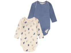 Body's voor babyjongens, set van 2, van bio-katoen