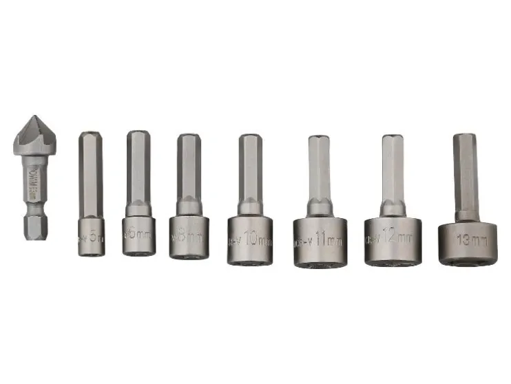 Boor-, bit- en dopsleutelset