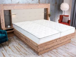 Boxspringmatras met pocketveringkern en comfortschuim topper Royal Flex