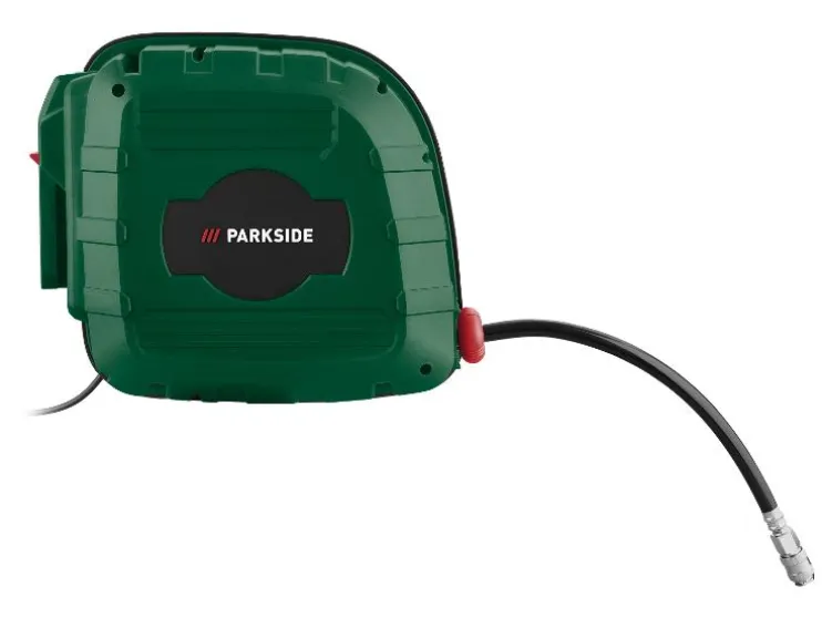 Compressor met automatische slanghaspel 1100 W