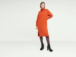 Dames grofgebreide jurk