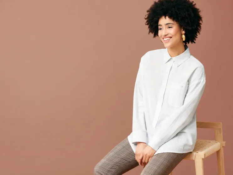 Dames oversized blouse