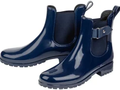 Dames regen enkellaars, met elastische zijkanten