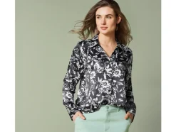 Dames satijnen blouse