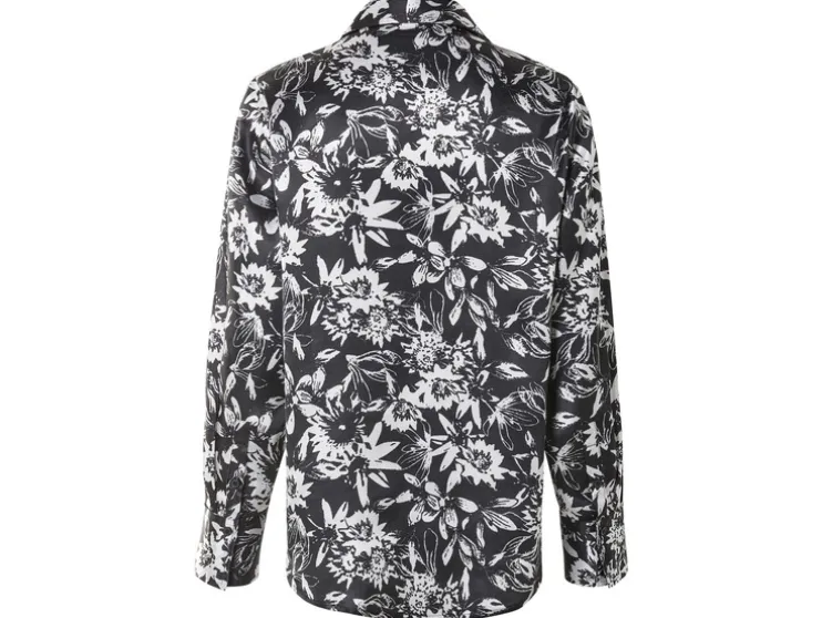Dames satijnen blouse