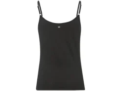 Dames spaghettibandjeshemd, 2 stuks, getailleerd gesneden