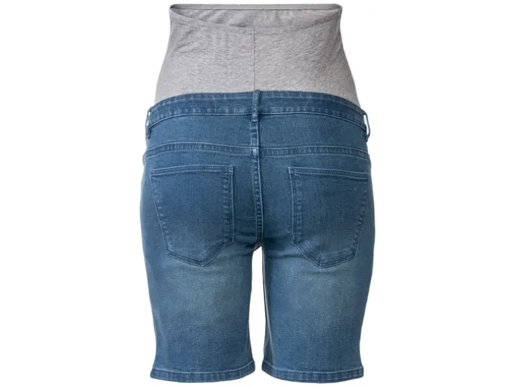 Dames zwangerschaps jeansshorts