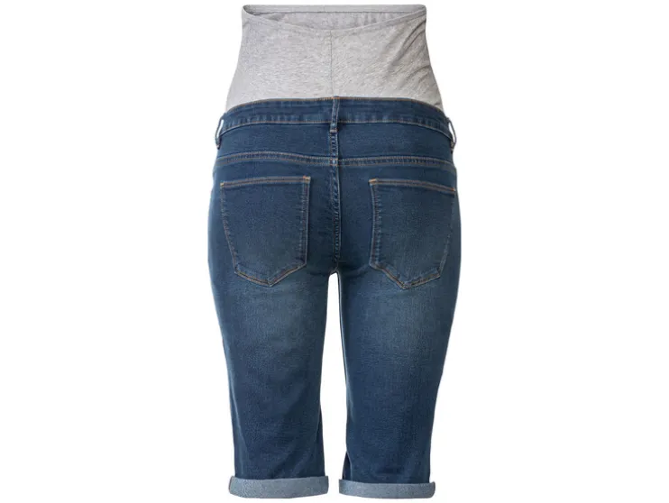 Dames zwangerschaps jeansshorts