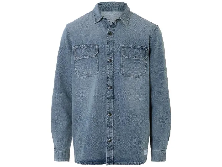 Denim heren overhemd