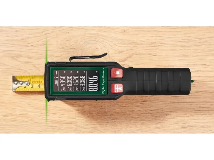 Digitaal meetgereedschap of rolmaat