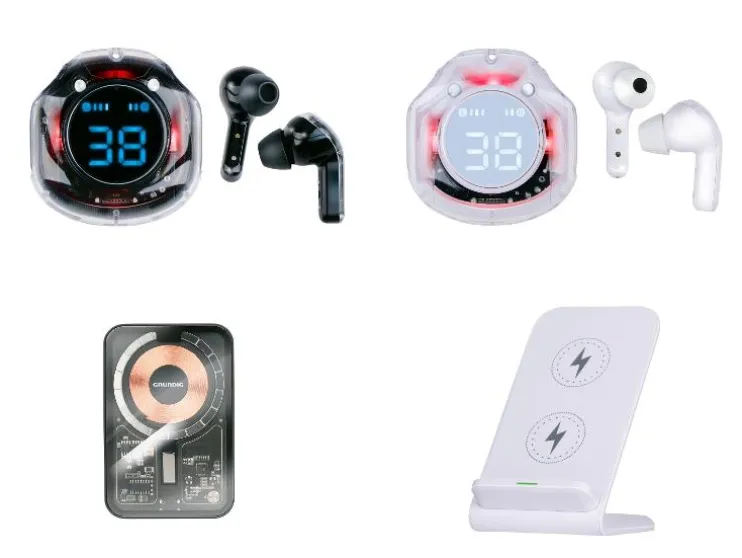 Draadloze oortjes, powerbank of QI Lader