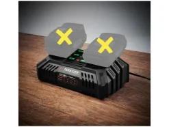 Dubbele acculader 20 V - 4,5 A