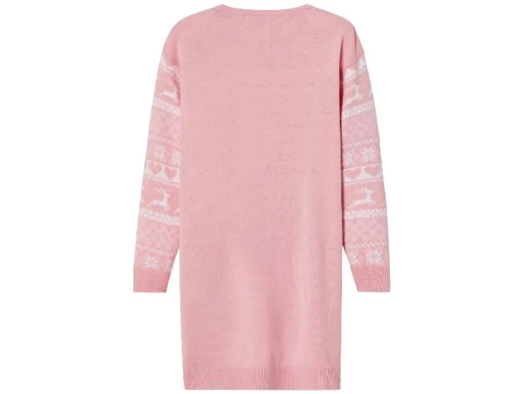 Feestelijk gebreid meisjesjurkje