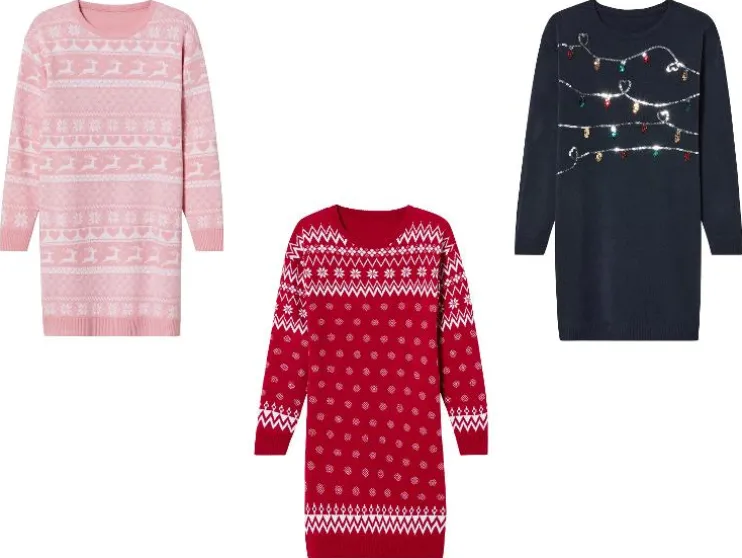 Feestelijk gebreid meisjesjurkje