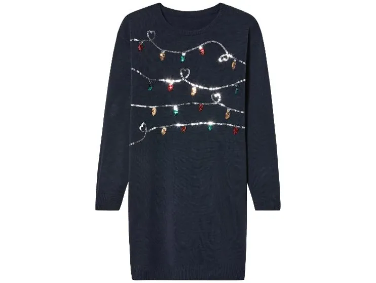 Feestelijk gebreid meisjesjurkje