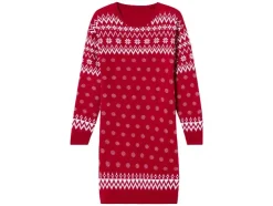 Feestelijk gebreid meisjesjurkje