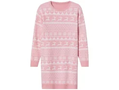 Feestelijk gebreid meisjesjurkje